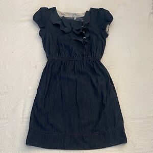 Anthropologie Maeve Denim Dress Size Small Pockets Cotton